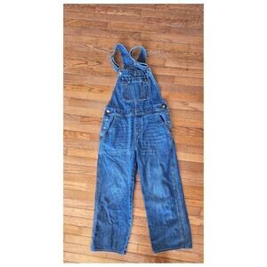 Old navy blue denim overalls 10 baggy